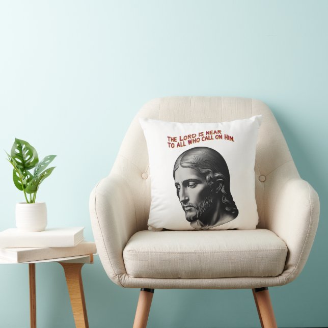 Divine Presence: The Lord Is Near Throw Pillow (Chair)