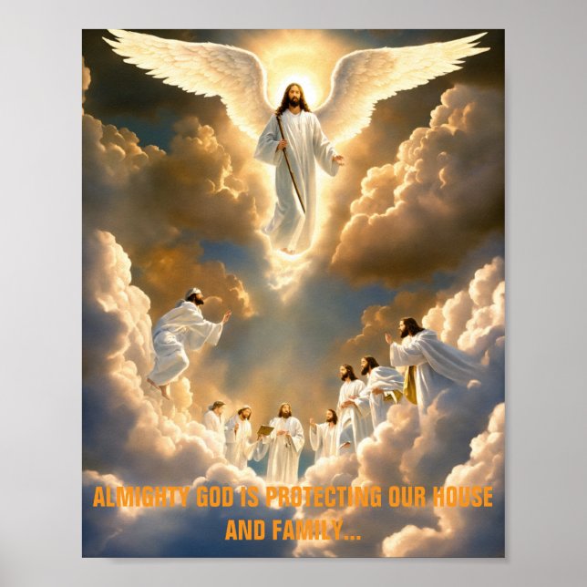 Divine Protection Poster – With God's Power (Front)