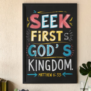 Divine Quest: Seek First Gods Kingdom Poster