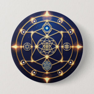 Divine Radiance – 5: Illuminated Universal Energy 3 Inch Round Button