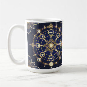 Divine Radiance – Golden Mandala of Awakening Coffee Mug