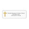 Divine Religious Cross Return Address Label