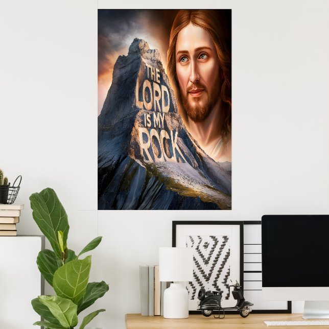 Divine Saviour: The Lord Is My Rock Poster (Home Office)
