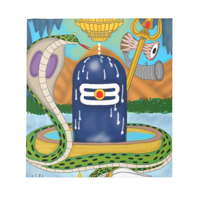 Divine Shivlingam Stationary Collection – Spiritua Notepad (Front)