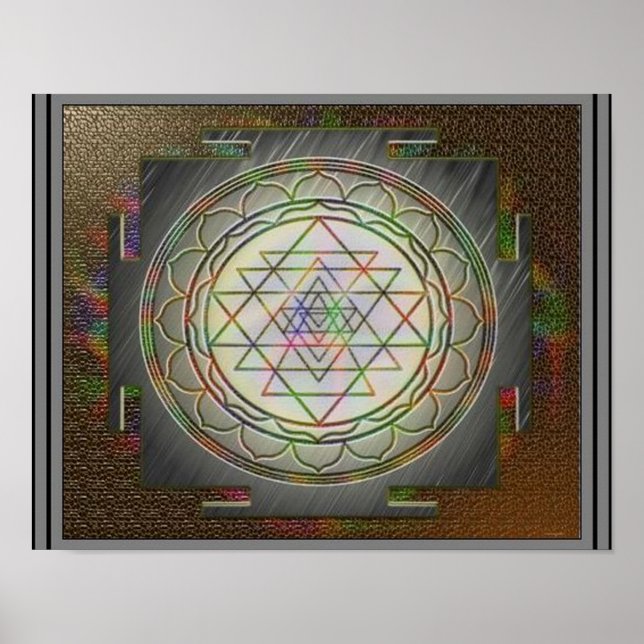 Divine Sri Yantra9 Poster (Front)