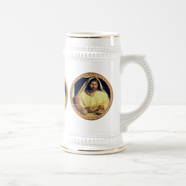 Divine Supper: Breaking Bread With Jesus Beer Stein (Right)