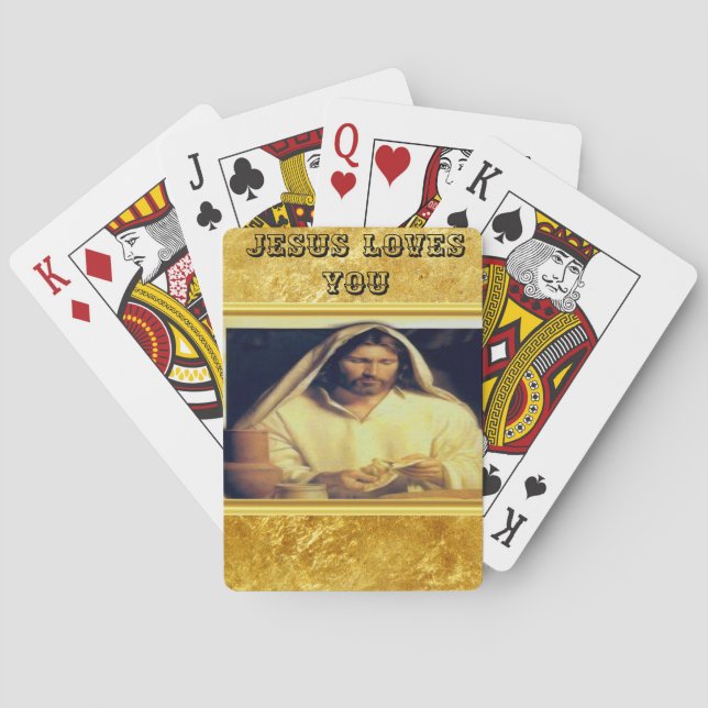 Divine Supper: Breaking Bread With Jesus Playing Cards (Back)