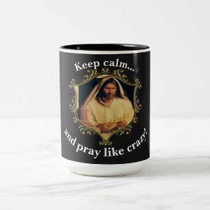 Divine Supper: Breaking Bread With Jesus Two-Tone Coffee Mug