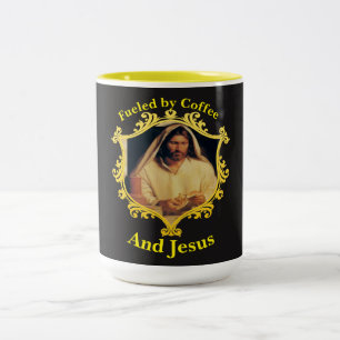 Divine Supper: Breaking Bread With Jesus Two-Tone Coffee Mug