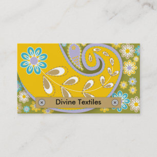 Divine Textiles Business Cards