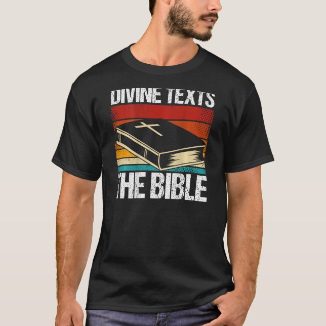 Divine Texts The Bible Backprint Bible T-Shirt (Front)