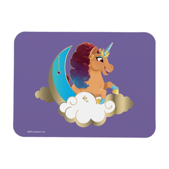 Divine the Unicorn | Moon & Clouds Magnet (Horizontal)