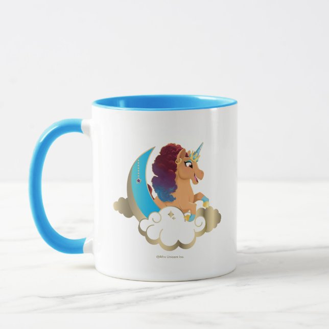 Divine the Unicorn | Moon & Clouds Mug (Left)