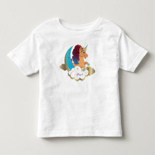 Divine the Unicorn Moon & Clouds Toddler T-shirt