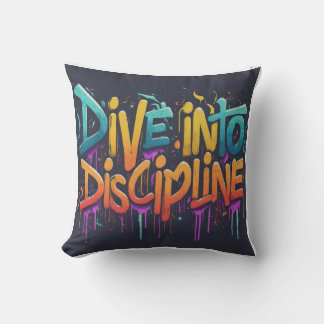 Divine to Discipline  Throw Pillow