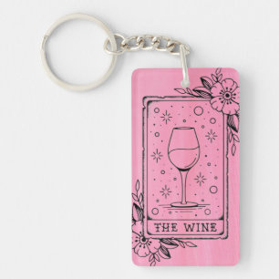 Divine Vino Tarot Keychain