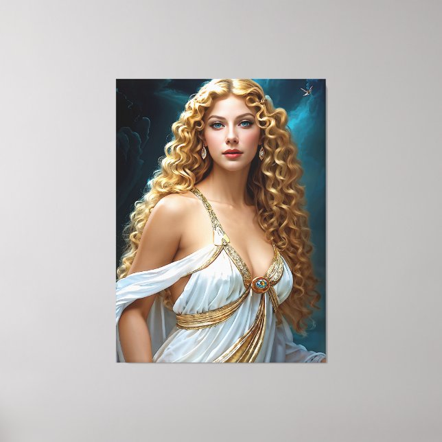 “Divine Vision of Aphrodite” Canvas Print (Front)
