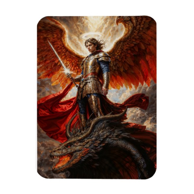 Divine Warrior Archangel Michael Magnet (Vertical)