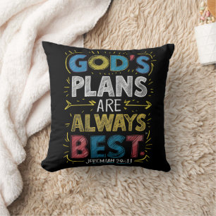 Divine Wisdom: Gods Plans Are Always Best Throw Pillow