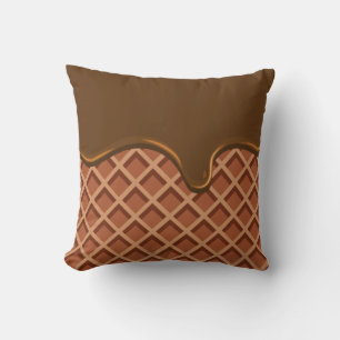 Divinely Decadent Ice Cream Throw Pillow