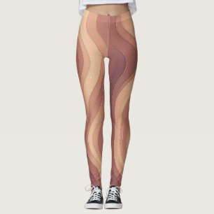 Divines Courbes – Leggings Élégants à Dessin Fémin
