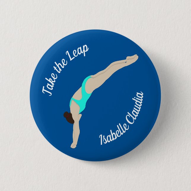 Diving 2 Inch Round Button (Front)