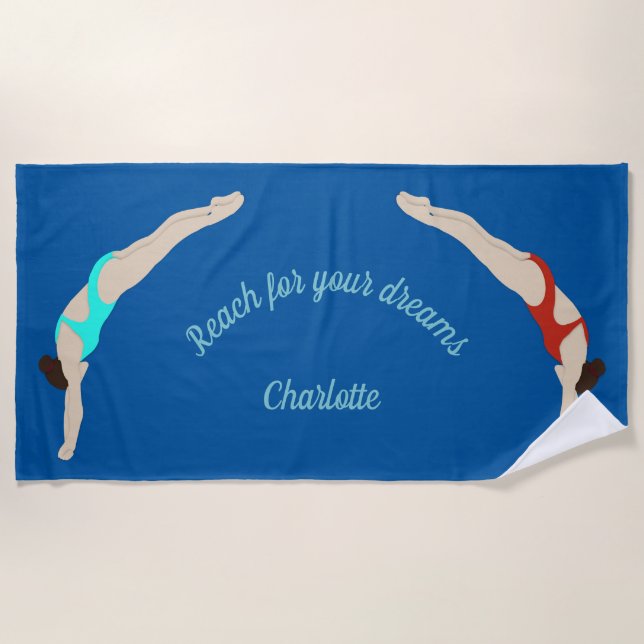 Diving Beach Towel (Front)