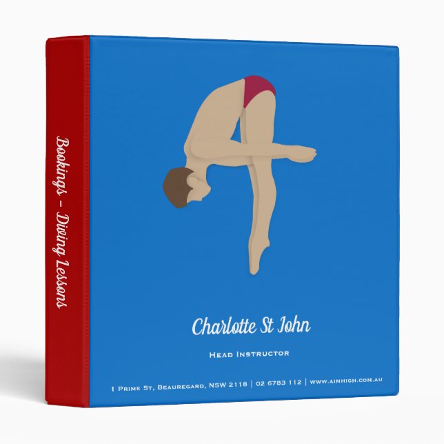 Diving Binder (Front/Spine)