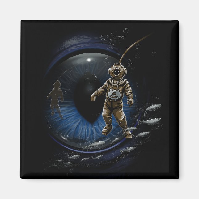 Diving Buddy Magnet (Front)