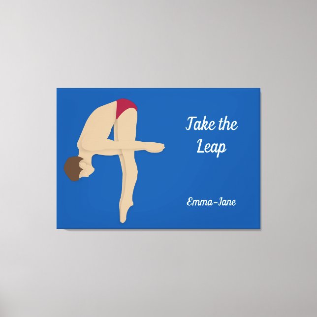Diving Canvas Print (Front)