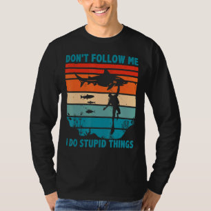 Diving Dad Scuba Diver Underwater Snorkelling Divi T-Shirt