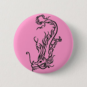 Diving Dragon 2 Inch Round Button