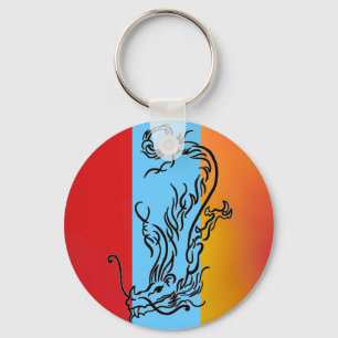 Diving Dragon Keychain