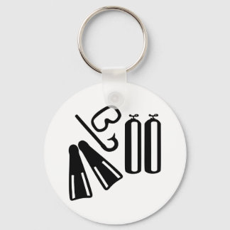 Diving equipment keychain