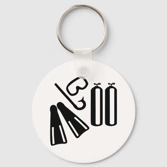 Diving equipment keychain (Front)