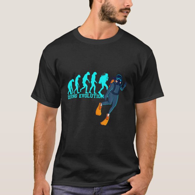 Diving Evolution Scuba Diver Apparel Dive Instruct T-Shirt (Front)