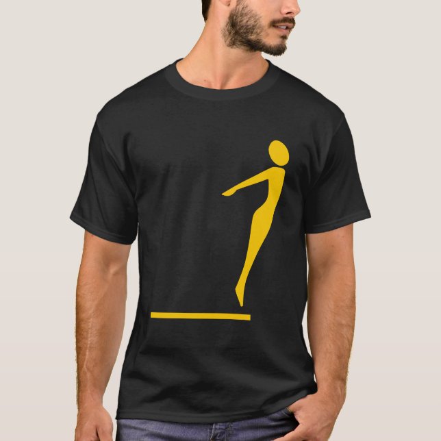 Diving Figure - Amber T-Shirt (Front)