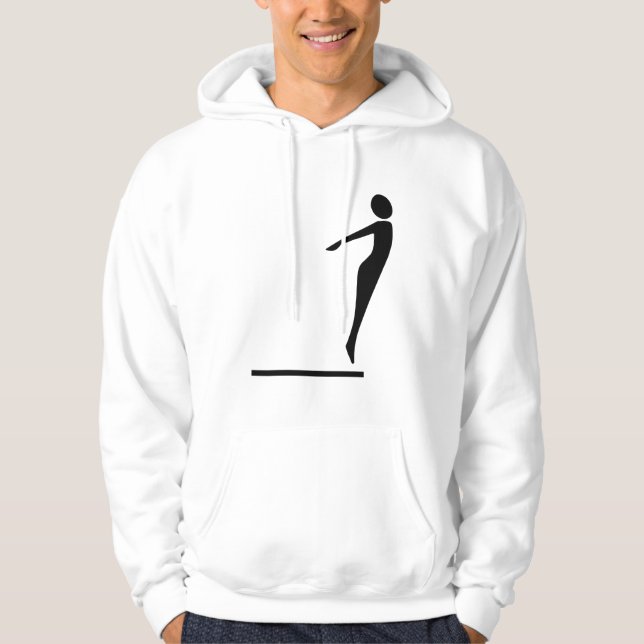 Diving Figure - Black Hoodie (Front)