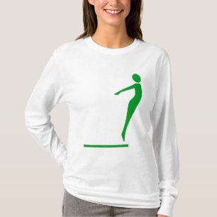 Diving Figure - Grass Green T-Shirt