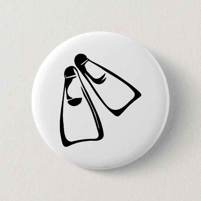 Diving - Fins 2 Inch Round Button (Front)