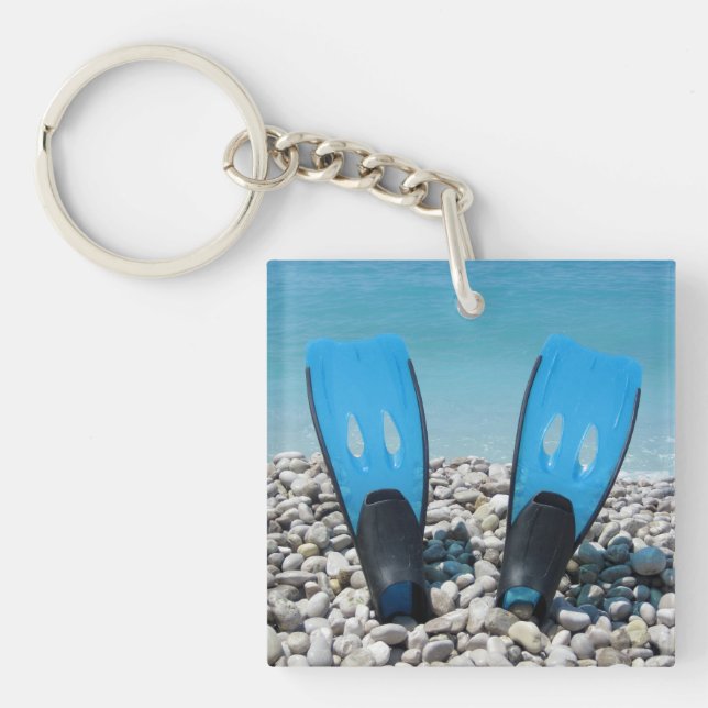 Diving Fins Acrylic Keychain (Front)