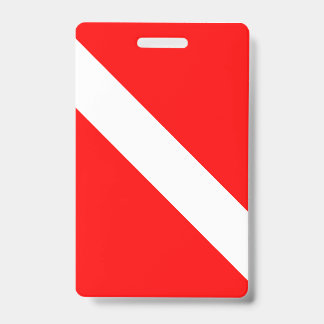 Diving Flag Scuba Diver Diver Down Badge