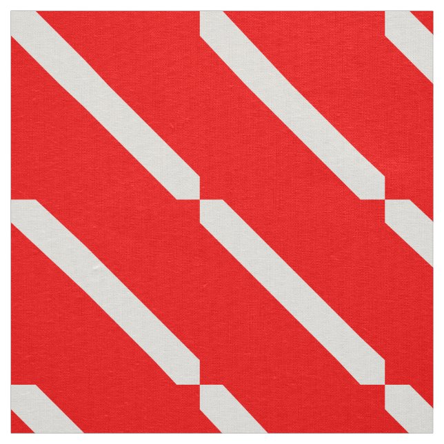 Diving Flag Scuba Diver Diver Down Fabric (Swatch)