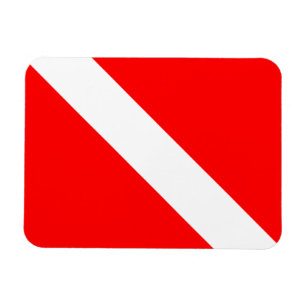 Diving Flag Scuba Diver Diver Down Magnet