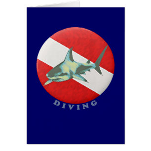 diving flag shark