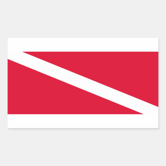 Diving flag sticker