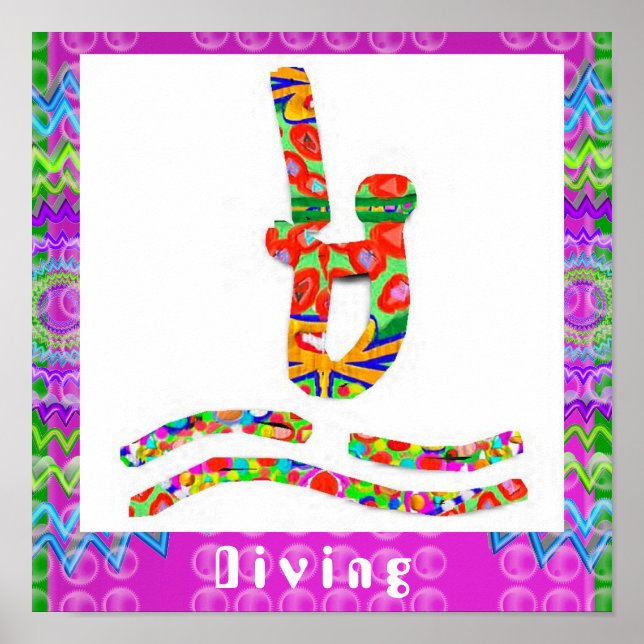 Diving - Hobby, Exercise, Sports Poster (Front)