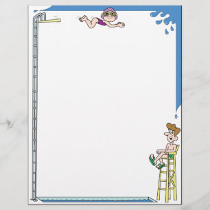 Diving in the Pool Letterhead