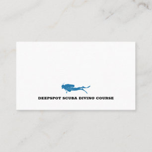 Diving Instructor   Frogman   Scuba Sports Business Card