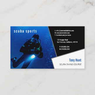 Diving Instructor | Frogman | Scuba Sports Business Card